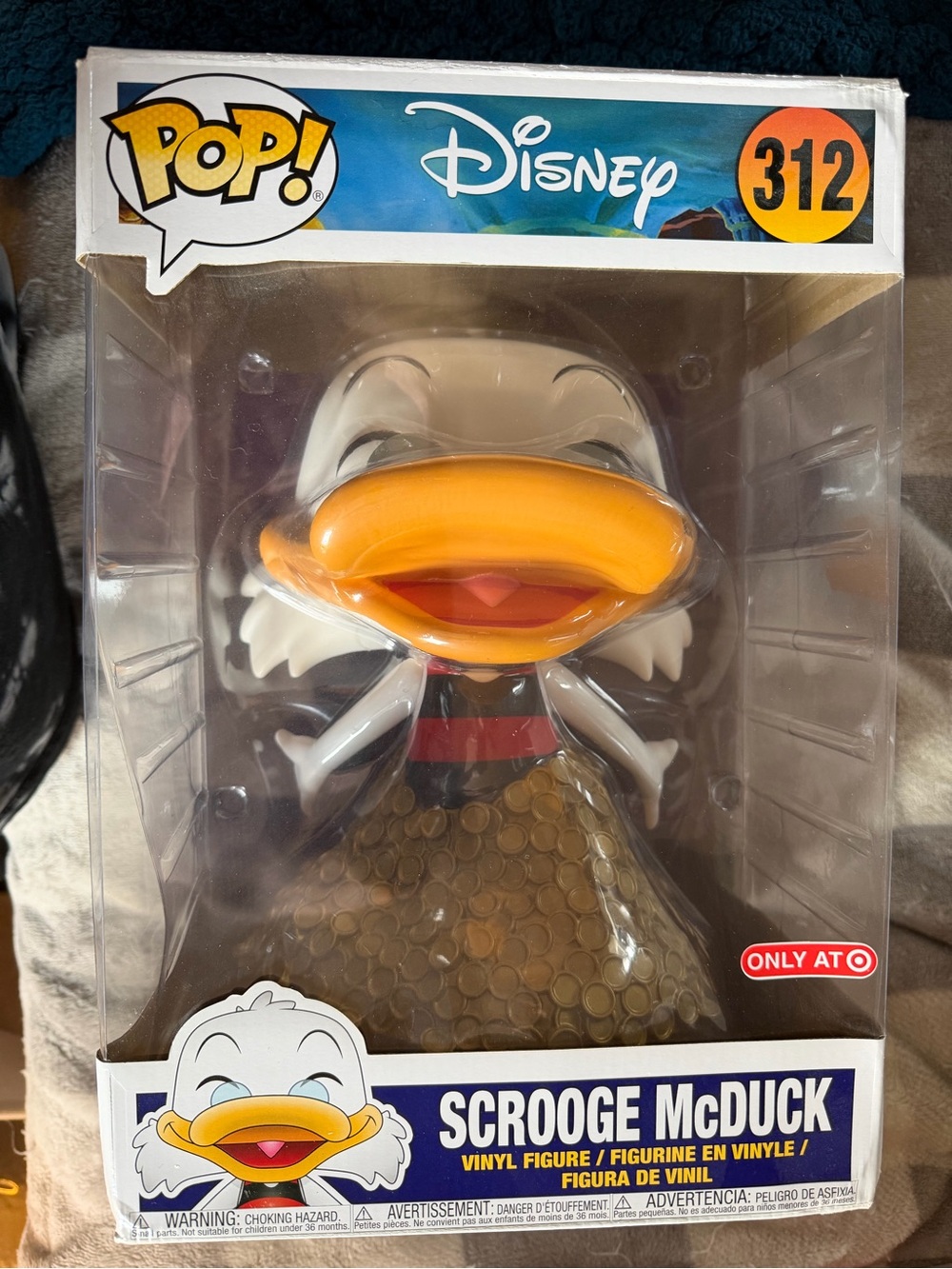 Disney DuckTales Scrooge McDuck Pop! Backer Art - White, Purple, Yellow, Orange
